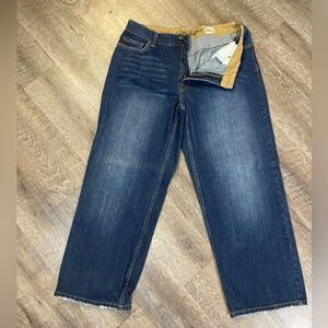 PLUGG Men’s Jeans 36x30 Straight Leg – Medium Wash – Raw Hem